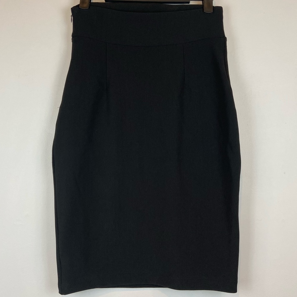 NWOT! Kardashian Kollection High Waist Bodycon Black Pencil Skirt Size Small - Picture 3 of 8